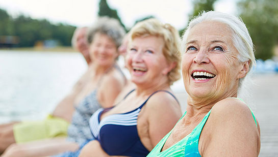 Group of senior woman happy and healthy after following lifestyle tips from Cary chiropractor