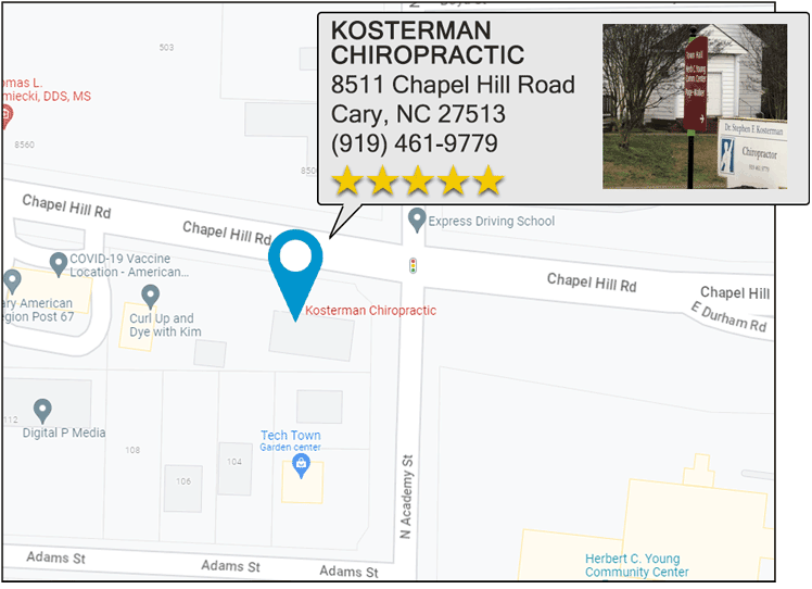 Kosterman Chiropractic's location on google map